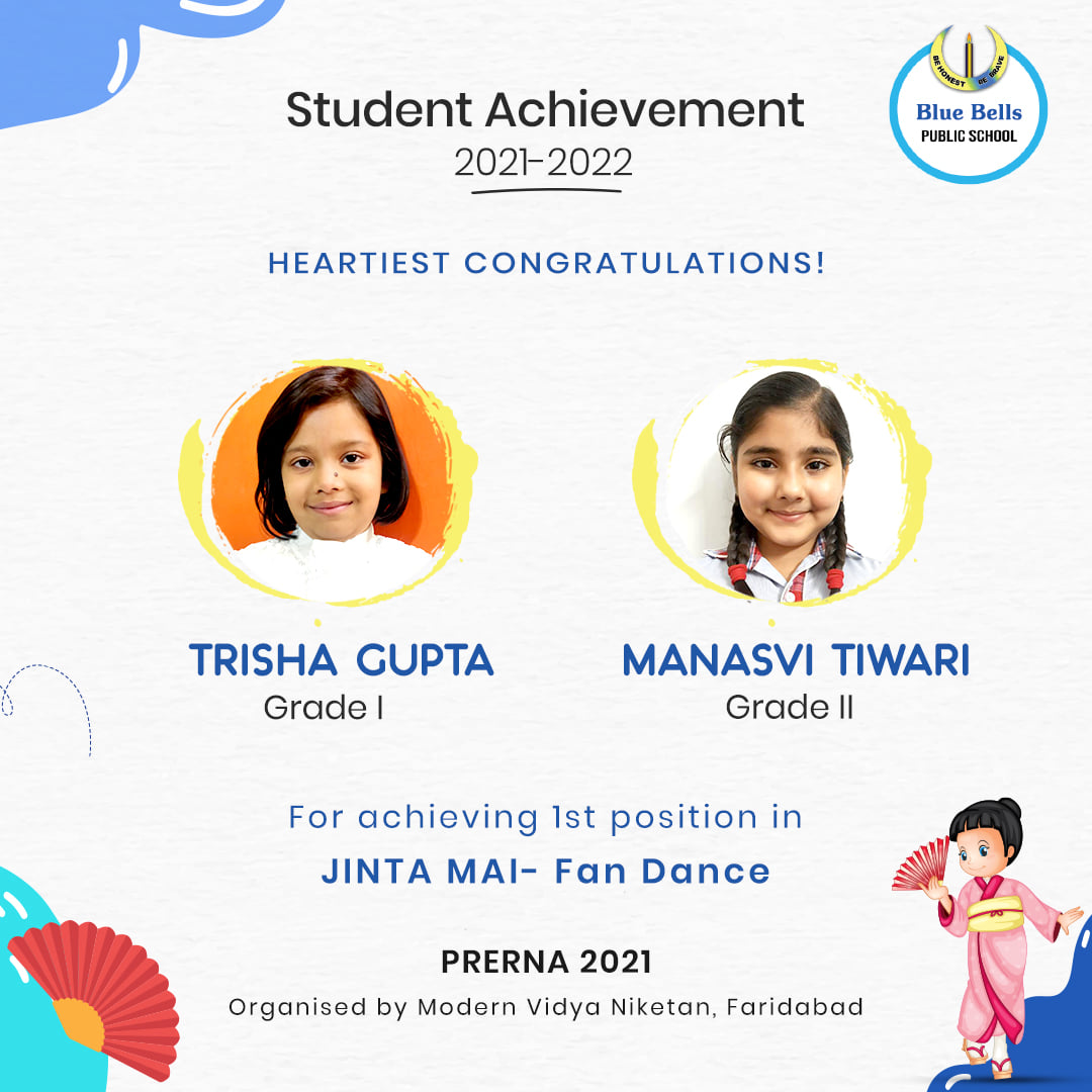 BIG FEAT FOR Brahm Dutt Blue Bells Public School AT MVN, FARIDABAD